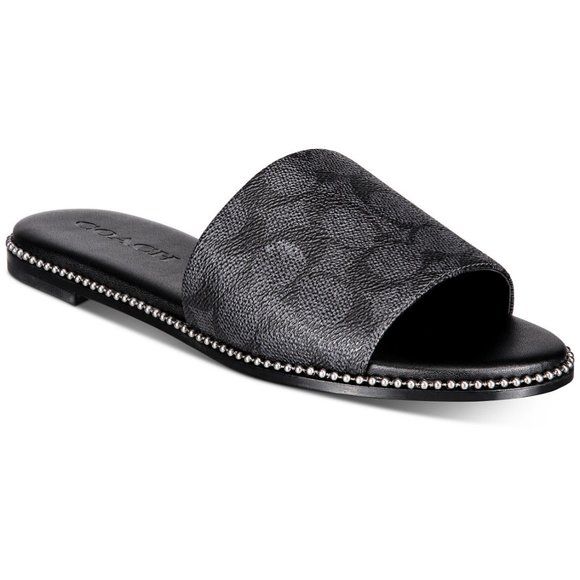 Coach Shoes - 🎁Coach Hayden Beadchain Flat Slide Sandals